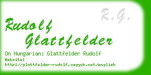 rudolf glattfelder business card